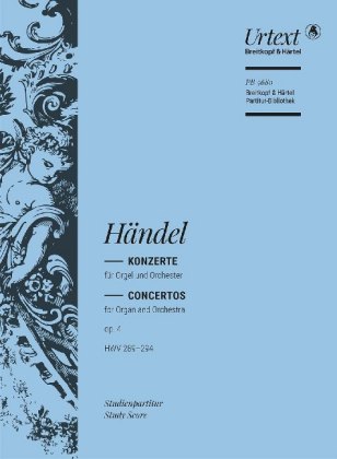 Konzerte für Orgel und Orchester op. 4 (HWV 289-294) (Urtext) 