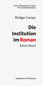 Die Institution im Roman