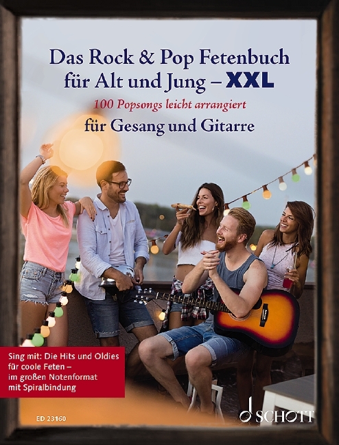 Das Rock & Pop Fetenbuch für Alt und Jung XXL, für Gesang und Gitarre