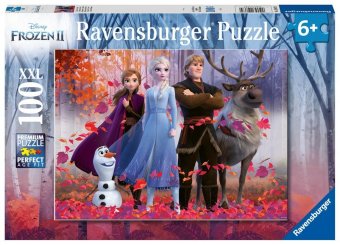 Ravensburger Kinderpuzzle - 12867 Magie des Waldes - Disney Frozen-Puzzle für Kinder ab 6 Jahren, mit 100 Teilen im XXL-