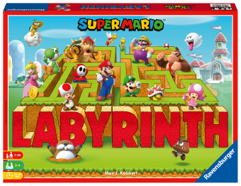 Das verrückte Labyrinth von Ravensburger mit den Figuren aus Super Mario(TM) - ein Spieleklassiker für die ganze Familie