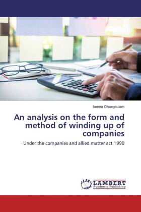 An analysis on the form and method of winding up of companies 