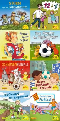 Pixi-Box 267: Pixi spielt Fußball (8x8 Exemplare), 8 Teile.