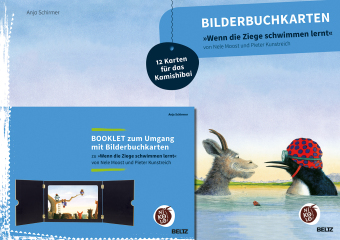 Bilderbuchkarten "Wenn die Ziege schwimmen lernt" von Neele Moost und Pieter Kunstreich