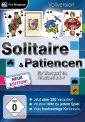 Solitaire & Patiencen für Windows 10, Windows 8 & 7, 1 CD-ROM (Neue Edition)