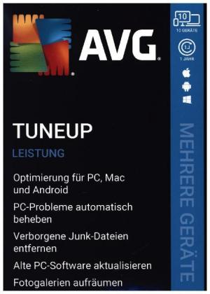 AVG TuneUp, 10 Geräte, 1 Jahr, Download Code 