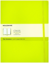 Moleskine Classic, Notizbuch Extra Large Blanko, Limetten Grün