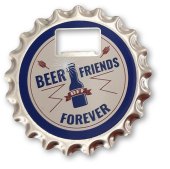 Bieröffner/Untersetzer mit Magnet - "BFF Beer Friends Forever"
