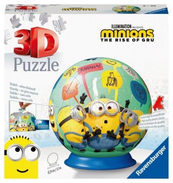 Ravensburger 3D Puzzle 11179 - Puzzle-Ball Minions - 72 Teile - Puzzle-Ball für Minions-Fans ab 6 Jahren