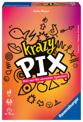 Ravensburger 26836 - Krazy Pix - Gesellschaftsspiel für die ganze Familie, Spiel für Erwachsene und Kinder ab 10 Jahren,