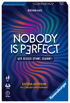 Ravensburger 26846 - Nobody is perfect Extra Edition - Kommunikatives Kartenspiel für die ganze Familie, Spiel für Erwac