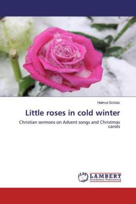Little roses in cold winter 