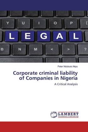 Corporate criminal liability of Companies in Nigeria 