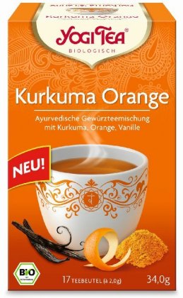 Yogi Tee Kurkuma Orange, Tee-Aufgussbeutel 