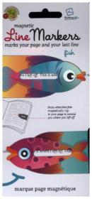 Line Markers Fish - Magnetische Lesezeichen