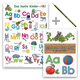 Das bunte Kinder-ABC - Druckschrift, 3 Teile 