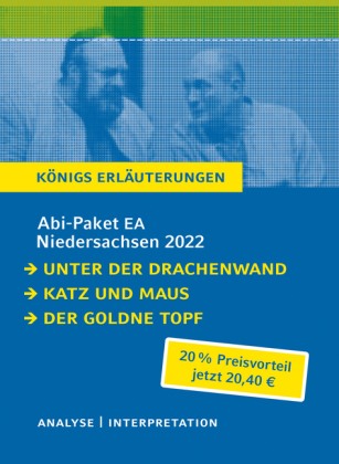 Abitur Deutsch Niedersachsen 2022 EA - Königs Erläuterungen-Paket 