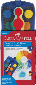 Faber-Castell Farbkasten Connector 12 Farben blau