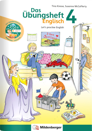Das Übungsheft Englisch - Klasse 4, m. Audio-CD 'Jicki Vokabel-Dusche 4'