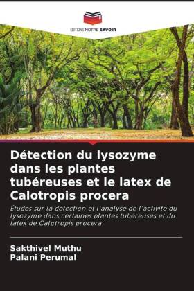 Détection du lysozyme dans les plantes tubéreuses et le latex de Calotropis procera 