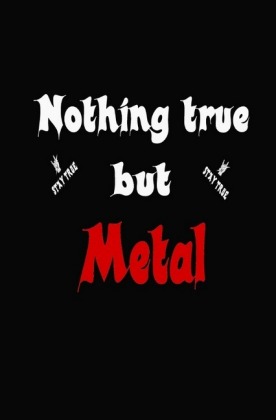 Lustig Heavy Metal Sprüche Notizbuch für Metal und Rock Fans punktiert dotted 68 Seiten 