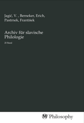 Archiv für slavische Philologie 