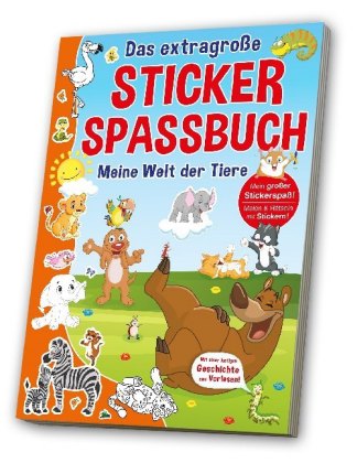 Das extragroße Stickerspaßbuch - Meine Welt der Tiere 