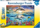 Ravensburger Kinderpuzzle - 12895 Delfinparadies - Unterwasserwelt-Puzzle für Kinder ab 9 Jahren, mit 300 Teilen im XXL-