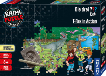 Krimi Puzzle Die drei ??? Kids, T-Rex in Action (Kinderpuzzle)