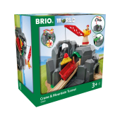 BRIO World 33889 Große Goldmine mit Sound-Tunnel - Zubehör für die BRIO Holzeisenbahn - Kleinkinderspielzeug empfohlen f