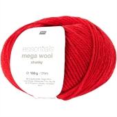 Essentials Mega Wool Chunky Rot, 100 g