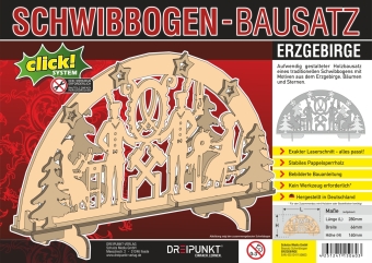 Bausatz Schwibbogen 'Erzgebirge'