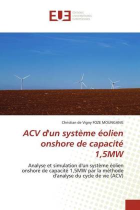 ACV d'un système éolien onshore de capacité 1,5MW 