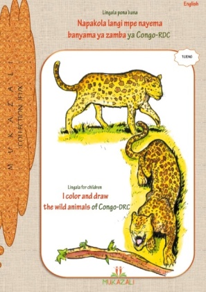 I color and draw the wild animals of congo drc in lingala 