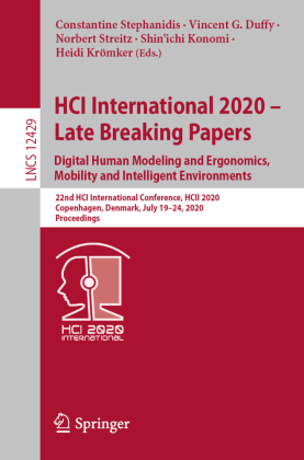 HCI International 2020 - Late Breaking Papers: Digital Human Modeling and Ergonomics, Mobility and Intelligent Environme 