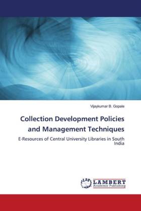 Collection Development Policies and Management Techniques 