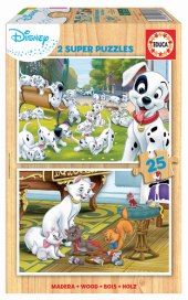 Holzpuzzle Dalmatians & Aristocats (Kinderpuzzle)
