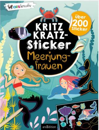 Kritzkratz-Sticker - Meerjungfrauen 