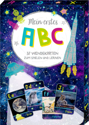 Wisch-und-weg-Wendekarten - Cosmic School - Mein erstes ABC 