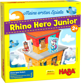 HABA Meine ersten Spiele - Rhino Hero Junior (Kinderspiel)