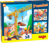 HABA Puzzles Baustellenfahrzeuge (Kinderpuzzle)