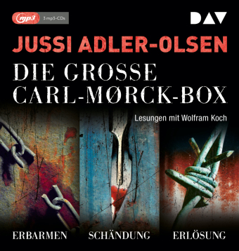 Die große Carl-Mørck-Box 1, 3 Audio-CD, 3 MP3