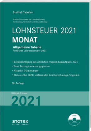 Tabelle, Lohnsteuer 2021 Monat - Michaelsbund