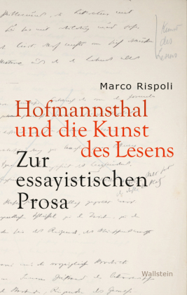 Rispoli, Marco: Hofmannsthal und die Kunst des Lesens