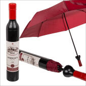 Regenschirm Deko Weinflasche