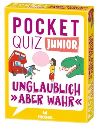 Pocket Quiz junior Unglaublich, "aber wahr" (Kinderspiel) 