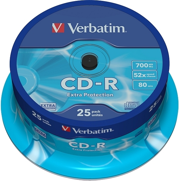 VERBATIM CD-R 700MB 52x 25er Spindel
