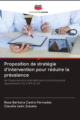 Proposition de stratégie d'intervention pour réduire la prévalence 