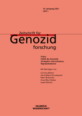 Zeitschrift für Genozidforschung. 19. Jg. 2021, Heft 1