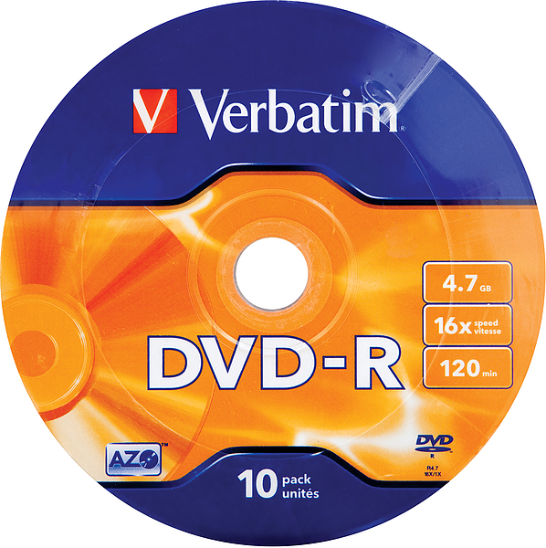 VERBATIM DVD-R 4.7GB 16x 10er Wrap